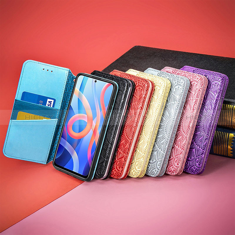 Handytasche Stand Schutzhülle Flip Leder Hülle Modisch Muster S01D für Xiaomi Poco M4 Pro 5G groß