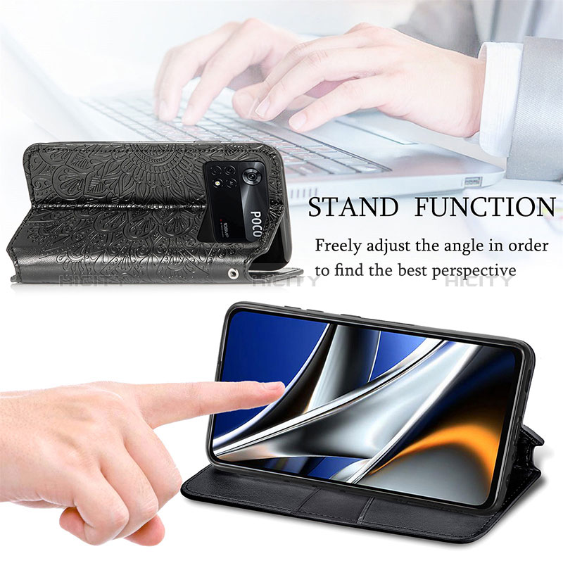 Handytasche Stand Schutzhülle Flip Leder Hülle Modisch Muster S01D für Xiaomi Poco X4 Pro 5G