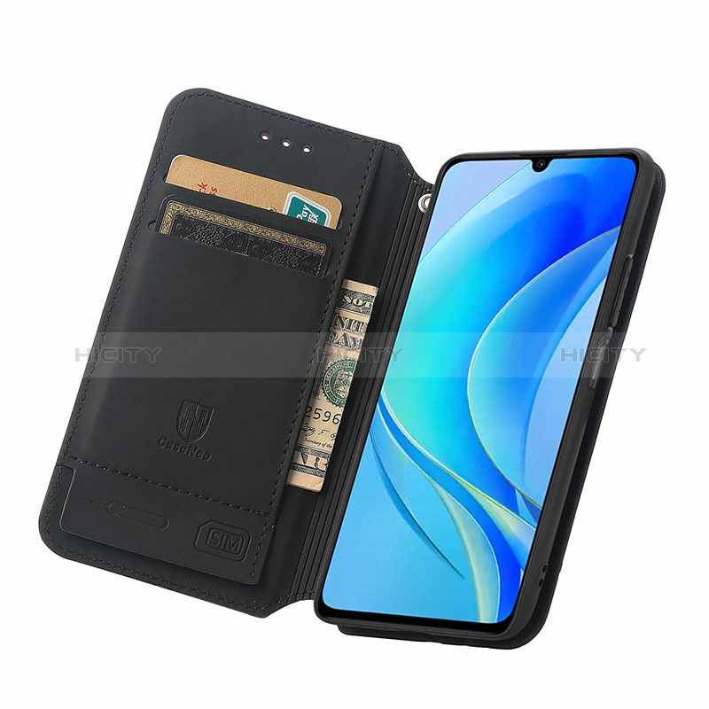 Handytasche Stand Schutzhülle Flip Leder Hülle Modisch Muster S02D für Huawei Enjoy 50 groß