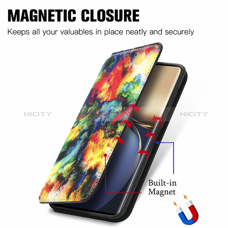 Handytasche Stand Schutzhülle Flip Leder Hülle Modisch Muster S02D für Huawei Honor Magic3 5G groß