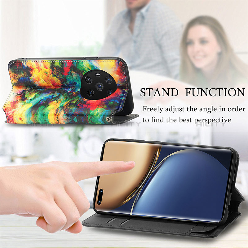 Handytasche Stand Schutzhülle Flip Leder Hülle Modisch Muster S02D für Huawei Honor Magic3 5G groß