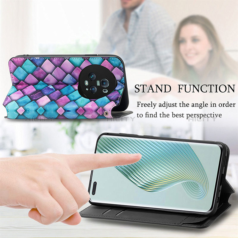 Handytasche Stand Schutzhülle Flip Leder Hülle Modisch Muster S02D für Huawei Honor Magic5 Pro 5G