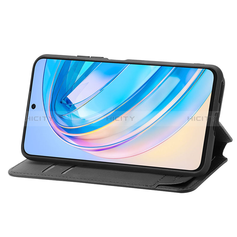 Handytasche Stand Schutzhülle Flip Leder Hülle Modisch Muster S02D für Huawei Honor X8a 4G