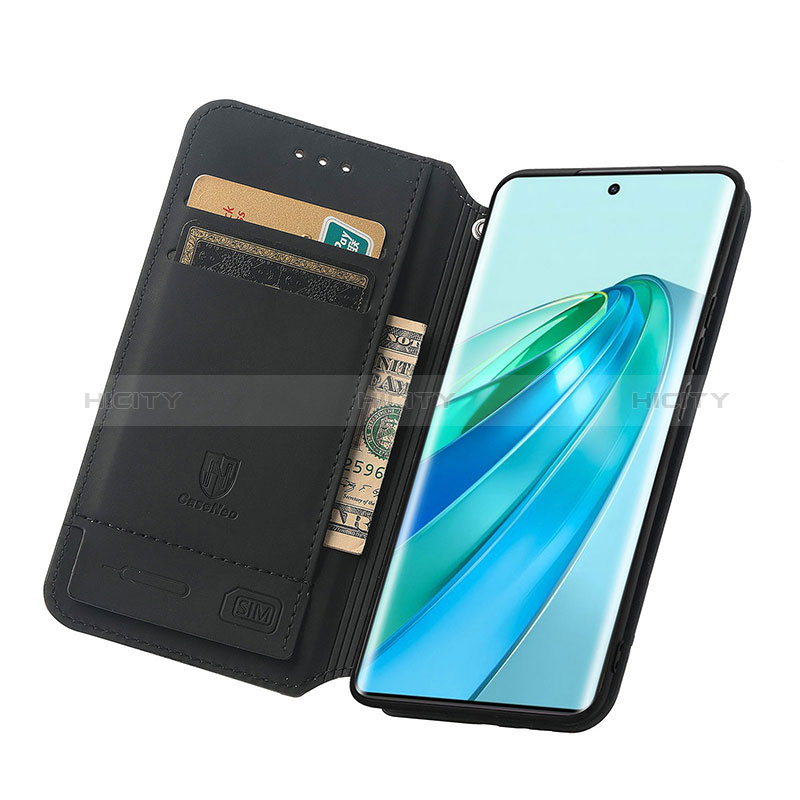 Handytasche Stand Schutzhülle Flip Leder Hülle Modisch Muster S02D für Huawei Honor X9a 5G