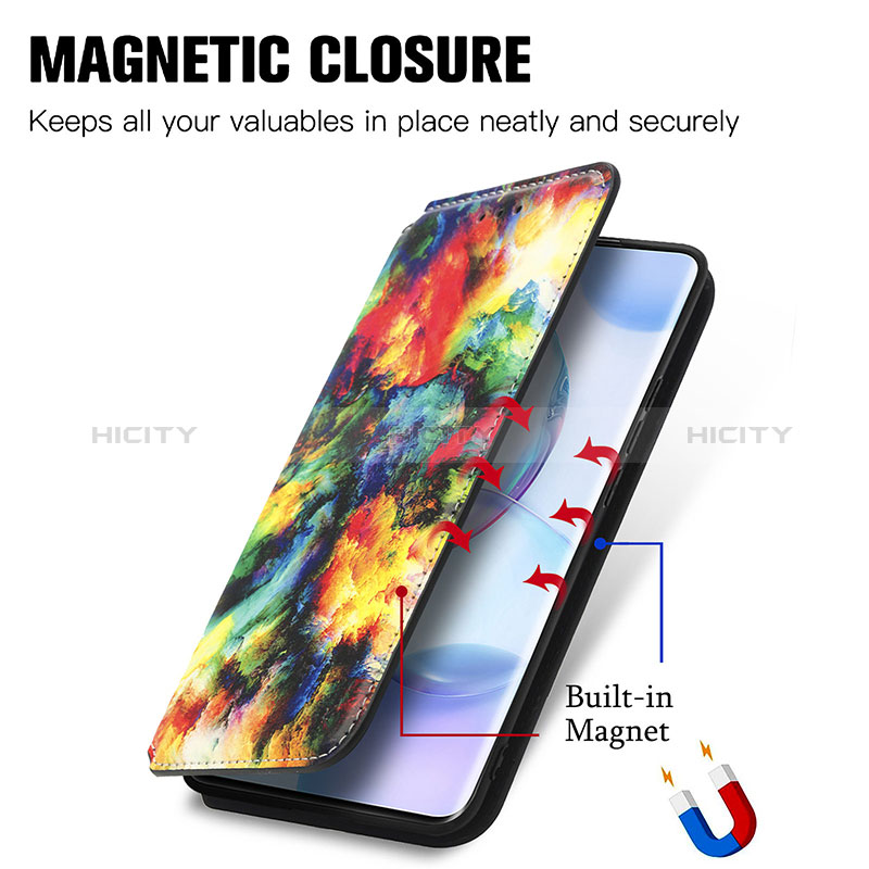 Handytasche Stand Schutzhülle Flip Leder Hülle Modisch Muster S02D für Huawei Nova 9