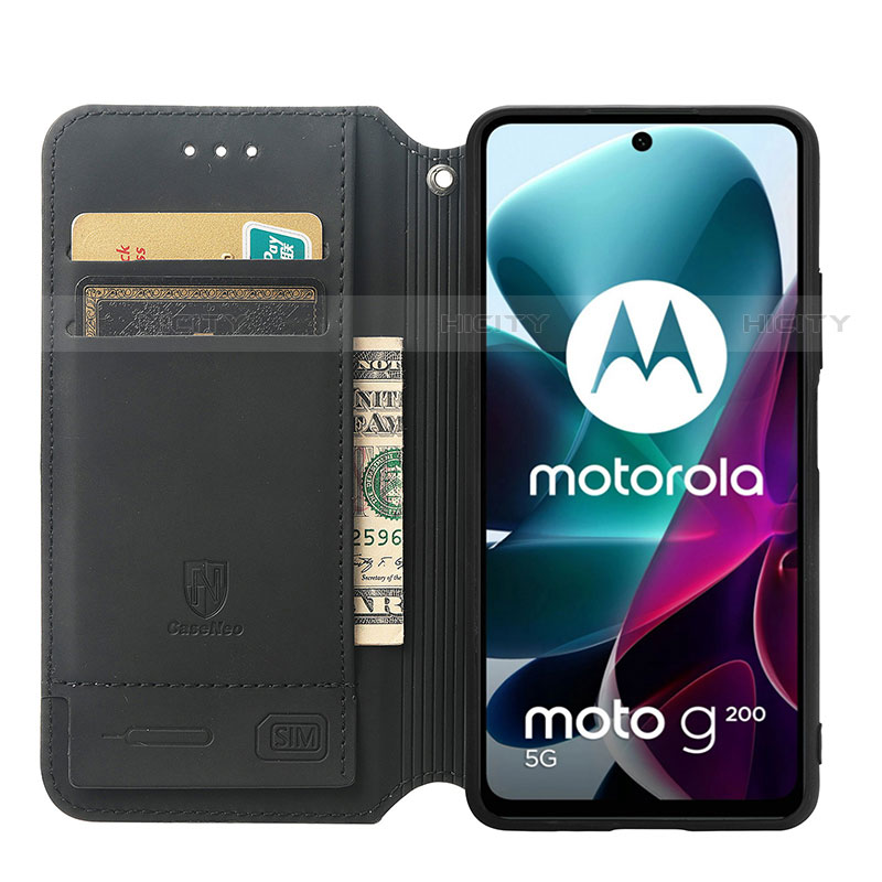 Handytasche Stand Schutzhülle Flip Leder Hülle Modisch Muster S02D für Motorola Moto Edge S30 5G