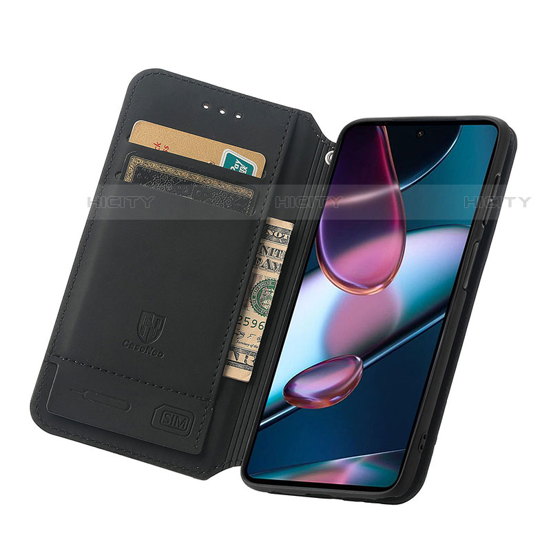 Handytasche Stand Schutzhülle Flip Leder Hülle Modisch Muster S02D für Motorola Moto Edge X30 5G groß