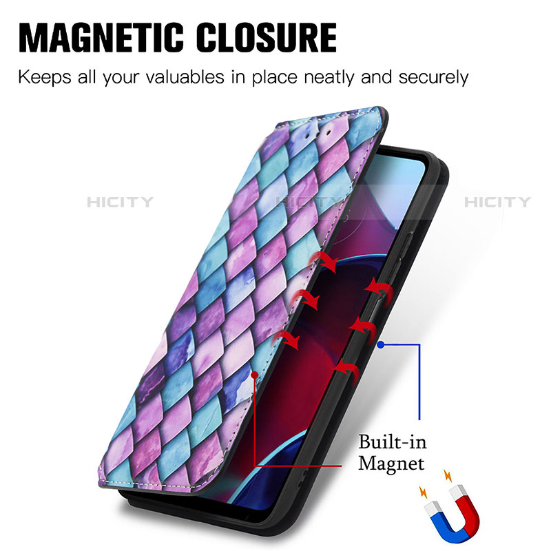 Handytasche Stand Schutzhülle Flip Leder Hülle Modisch Muster S02D für Motorola Moto G Stylus (2022) 5G