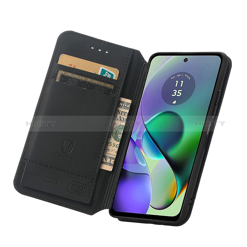 Handytasche Stand Schutzhülle Flip Leder Hülle Modisch Muster S02D für Motorola Moto G54 5G