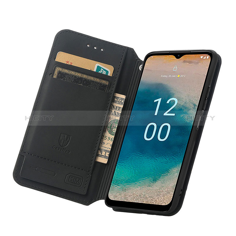 Handytasche Stand Schutzhülle Flip Leder Hülle Modisch Muster S02D für Nokia G22 groß