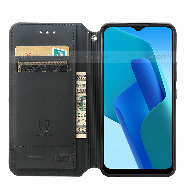 Handytasche Stand Schutzhülle Flip Leder Hülle Modisch Muster S02D für Oppo A16e