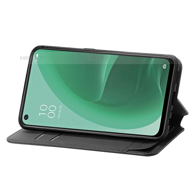 Handytasche Stand Schutzhülle Flip Leder Hülle Modisch Muster S02D für Oppo A55S 5G groß