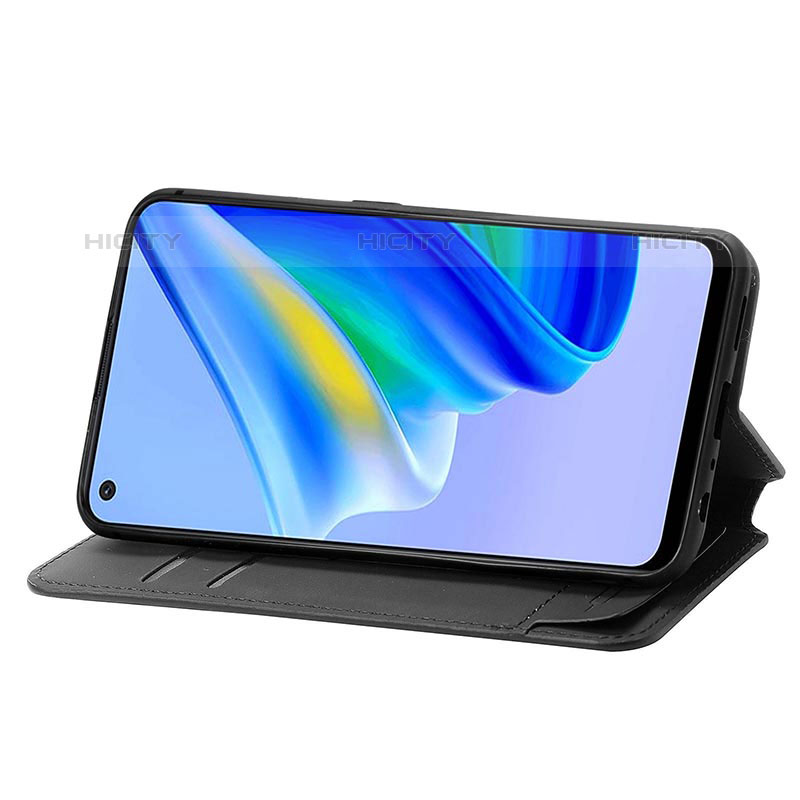 Handytasche Stand Schutzhülle Flip Leder Hülle Modisch Muster S02D für Oppo A74 4G groß