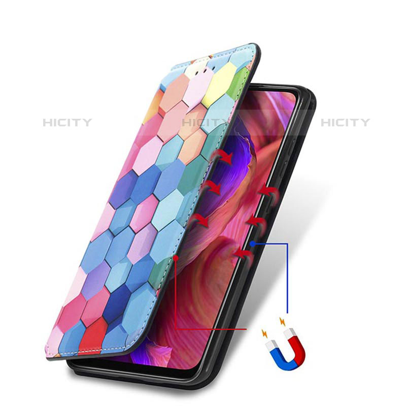 Handytasche Stand Schutzhülle Flip Leder Hülle Modisch Muster S02D für Oppo A93 5G