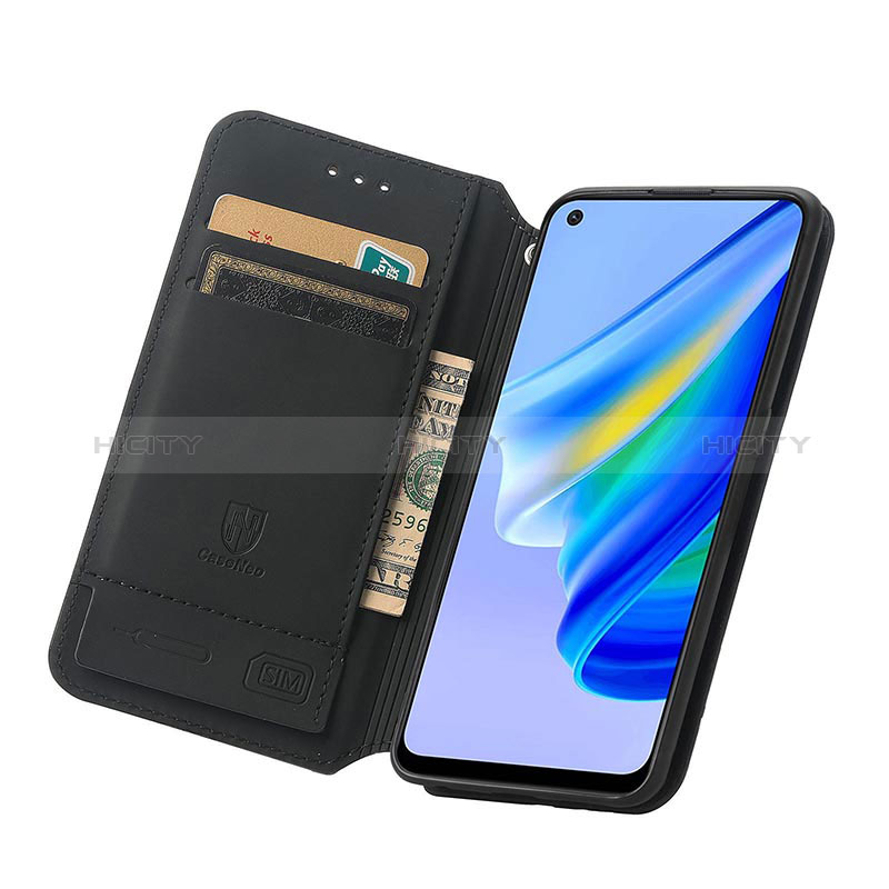 Handytasche Stand Schutzhülle Flip Leder Hülle Modisch Muster S02D für Oppo A95 4G groß