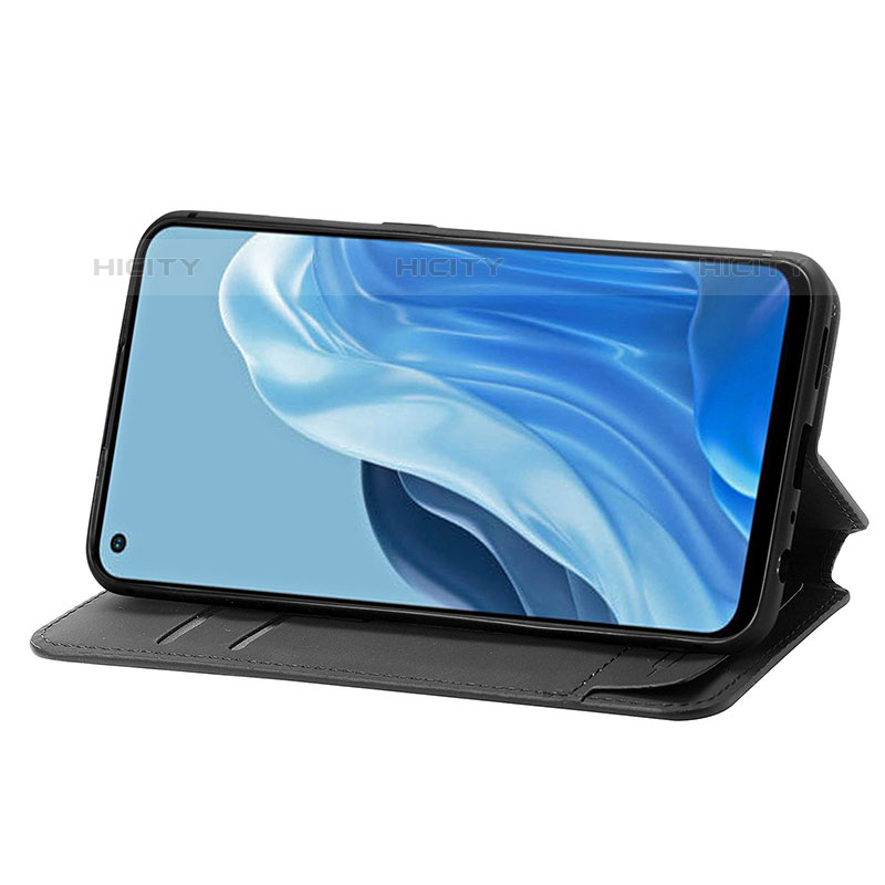 Handytasche Stand Schutzhülle Flip Leder Hülle Modisch Muster S02D für Oppo F21 Pro 4G groß