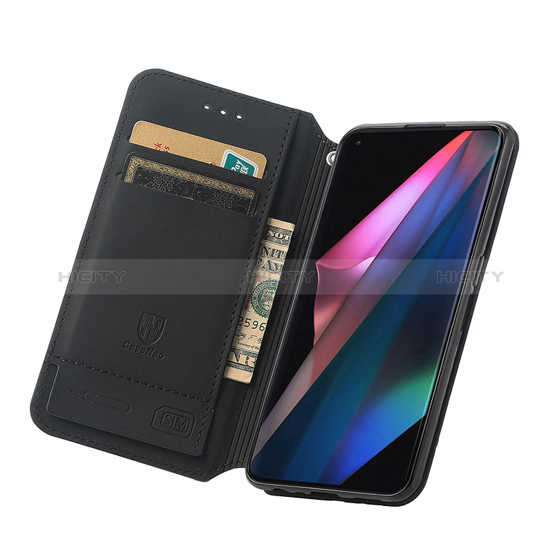 Handytasche Stand Schutzhülle Flip Leder Hülle Modisch Muster S02D für Oppo Find X3 5G