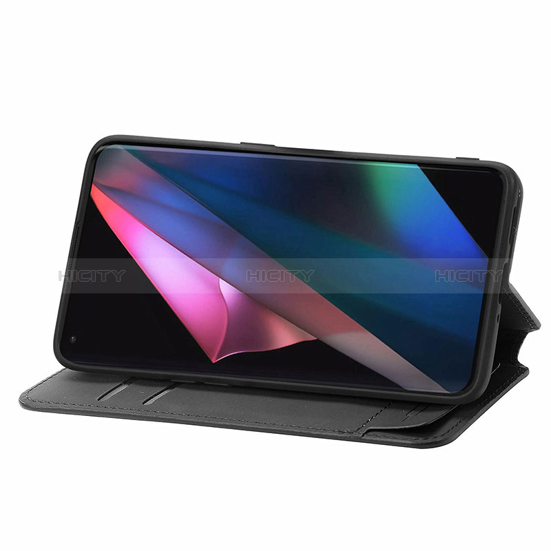 Handytasche Stand Schutzhülle Flip Leder Hülle Modisch Muster S02D für Oppo Find X3 5G