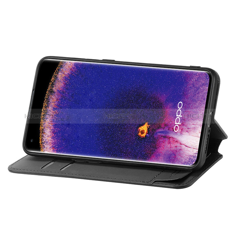 Handytasche Stand Schutzhülle Flip Leder Hülle Modisch Muster S02D für Oppo Find X5 5G