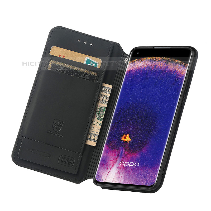 Handytasche Stand Schutzhülle Flip Leder Hülle Modisch Muster S02D für Oppo Find X5 Pro 5G