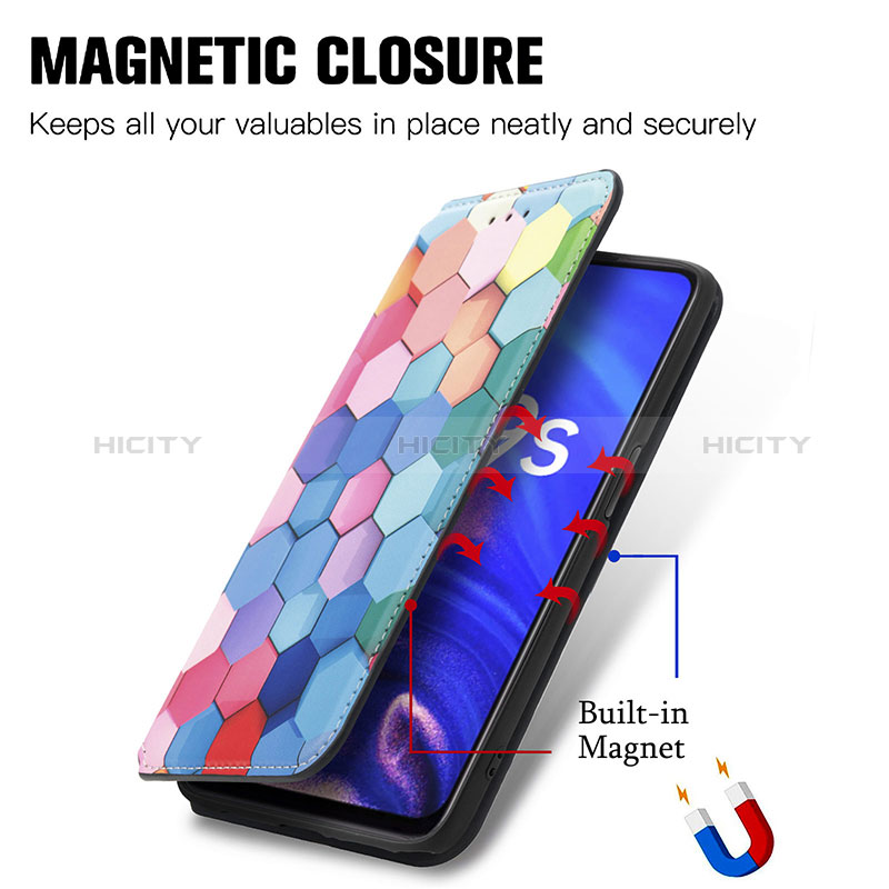 Handytasche Stand Schutzhülle Flip Leder Hülle Modisch Muster S02D für Oppo K9S 5G