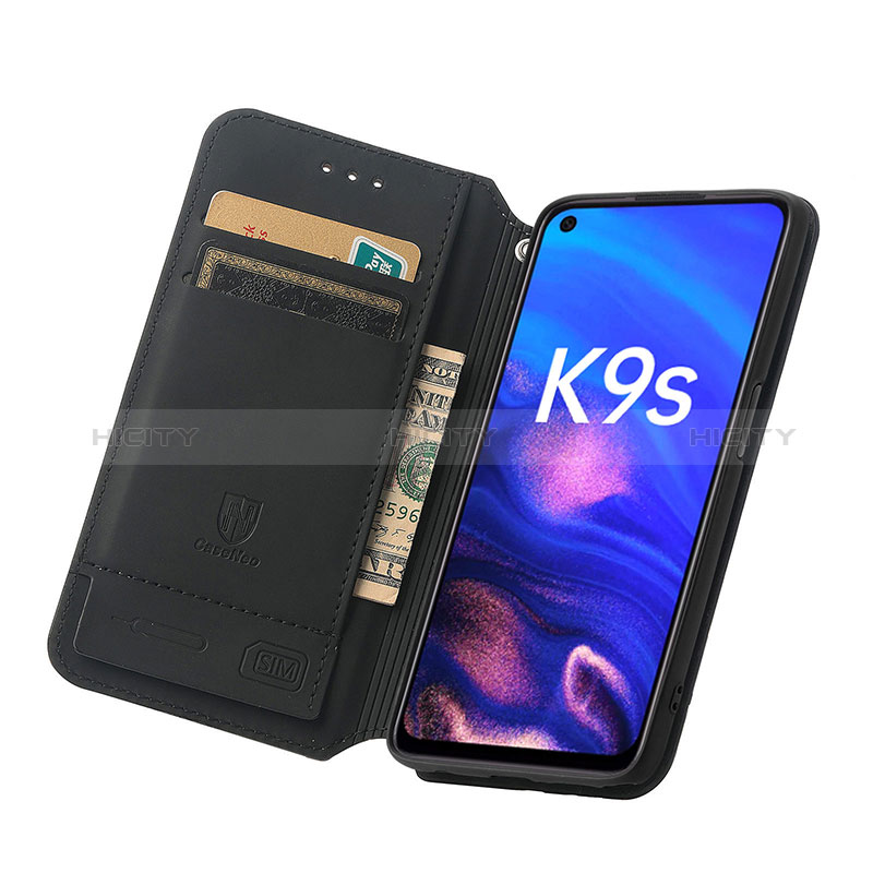 Handytasche Stand Schutzhülle Flip Leder Hülle Modisch Muster S02D für Oppo K9S 5G groß