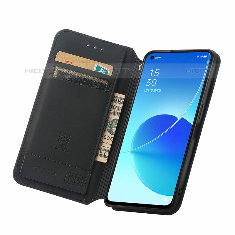 Handytasche Stand Schutzhülle Flip Leder Hülle Modisch Muster S02D für Oppo Reno6 5G