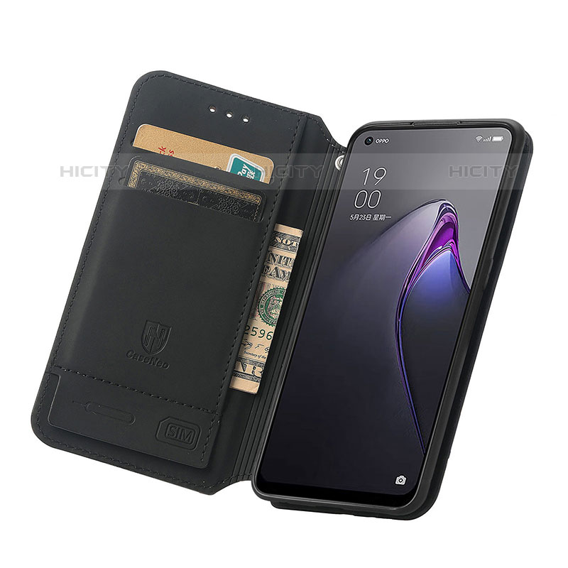 Handytasche Stand Schutzhülle Flip Leder Hülle Modisch Muster S02D für Oppo Reno8 5G