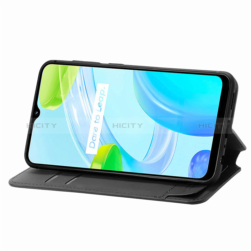 Handytasche Stand Schutzhülle Flip Leder Hülle Modisch Muster S02D für Realme C30