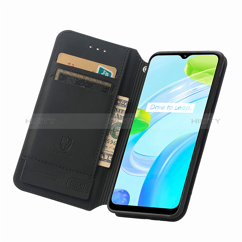 Handytasche Stand Schutzhülle Flip Leder Hülle Modisch Muster S02D für Realme C30