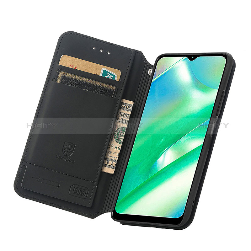 Handytasche Stand Schutzhülle Flip Leder Hülle Modisch Muster S02D für Realme C33 (2023) groß