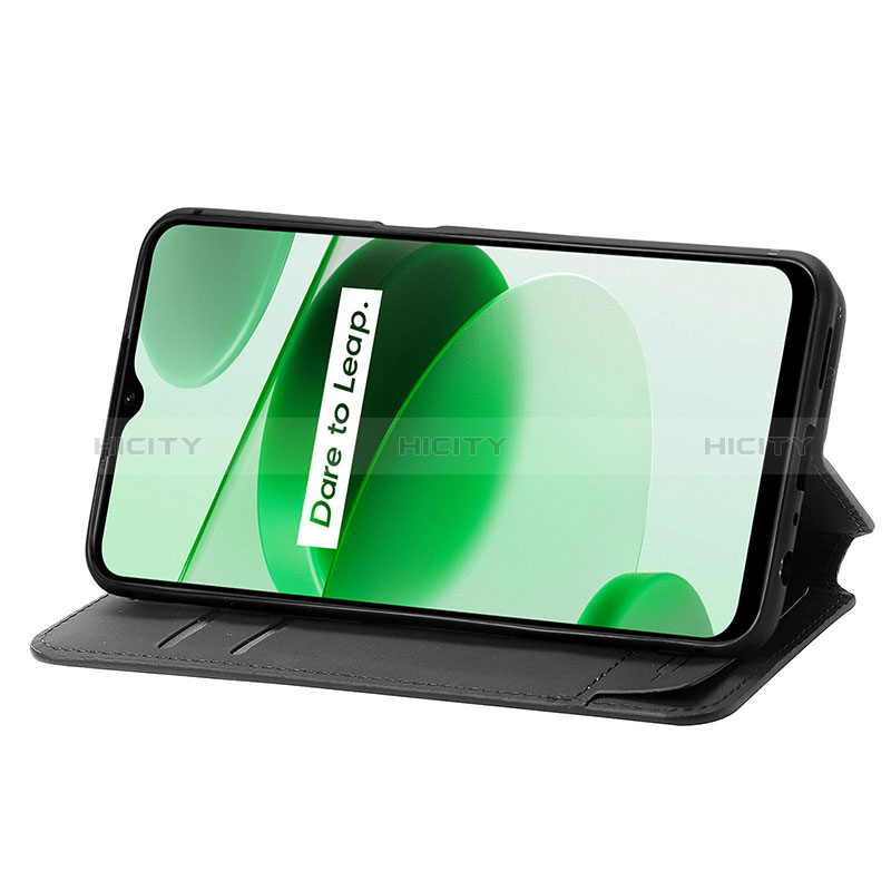 Handytasche Stand Schutzhülle Flip Leder Hülle Modisch Muster S02D für Realme C35