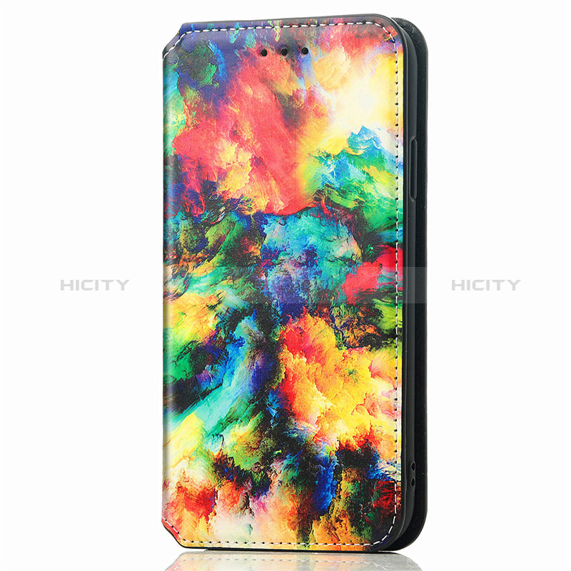 Handytasche Stand Schutzhülle Flip Leder Hülle Modisch Muster S02D für Samsung Galaxy A02s groß