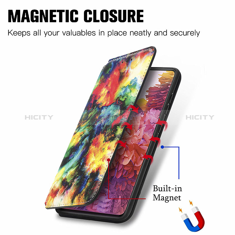 Handytasche Stand Schutzhülle Flip Leder Hülle Modisch Muster S02D für Samsung Galaxy S20 FE 4G