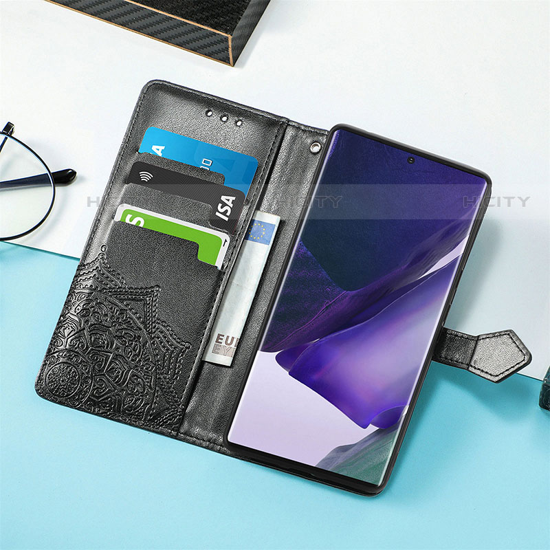 Handytasche Stand Schutzhülle Flip Leder Hülle Modisch Muster S02D für Samsung Galaxy S22 Ultra 5G