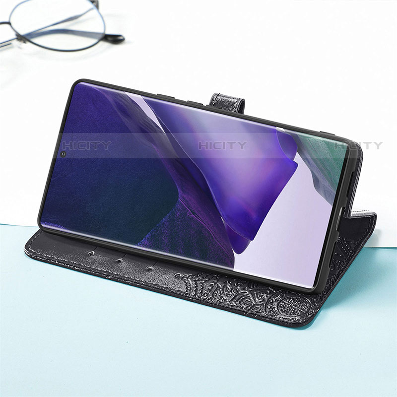 Handytasche Stand Schutzhülle Flip Leder Hülle Modisch Muster S02D für Samsung Galaxy S22 Ultra 5G