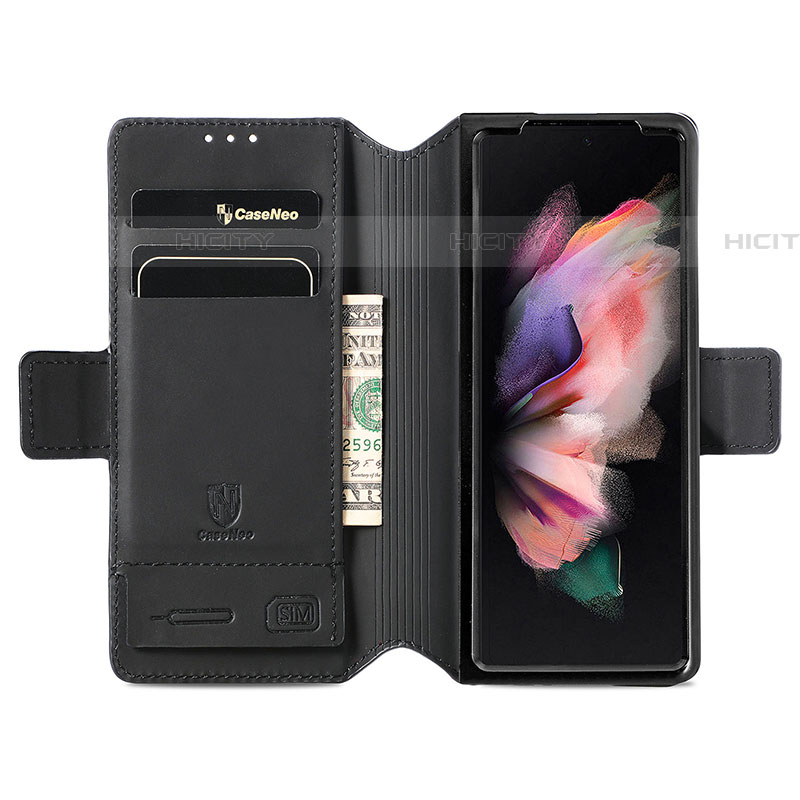 Handytasche Stand Schutzhülle Flip Leder Hülle Modisch Muster S02D für Samsung Galaxy Z Fold4 5G