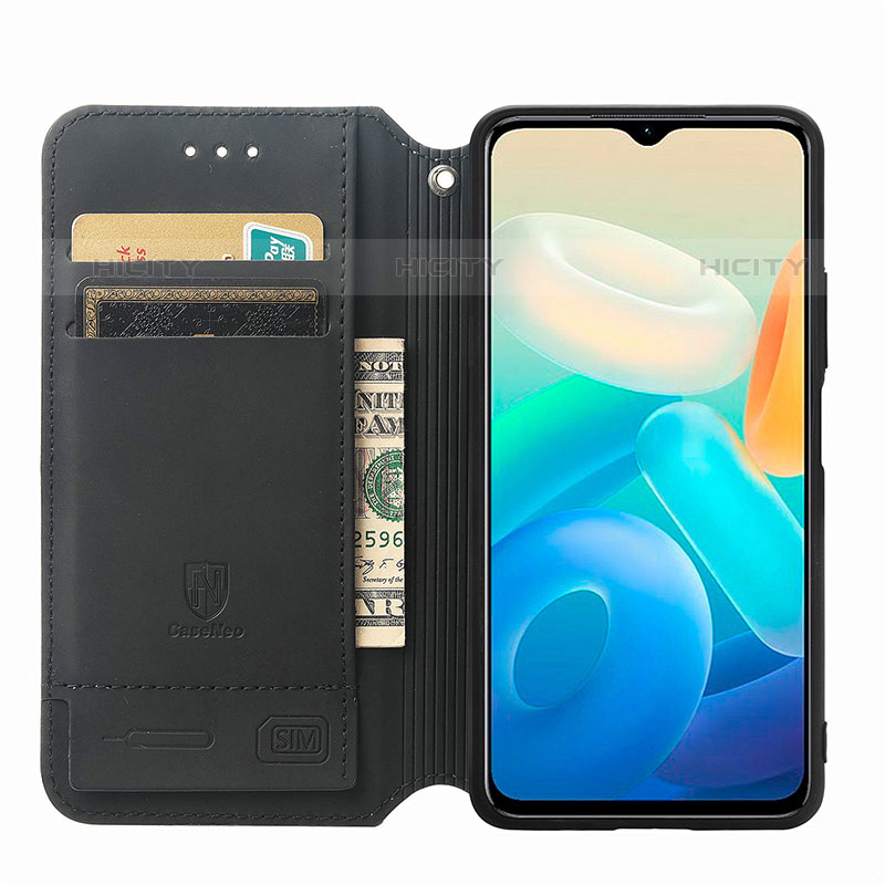 Handytasche Stand Schutzhülle Flip Leder Hülle Modisch Muster S02D für Vivo iQOO Z6 Lite 5G groß