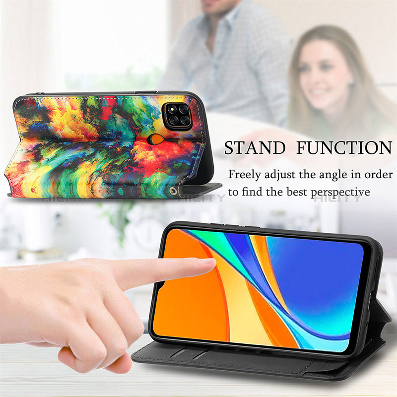 Handytasche Stand Schutzhülle Flip Leder Hülle Modisch Muster S02D für Xiaomi POCO C3