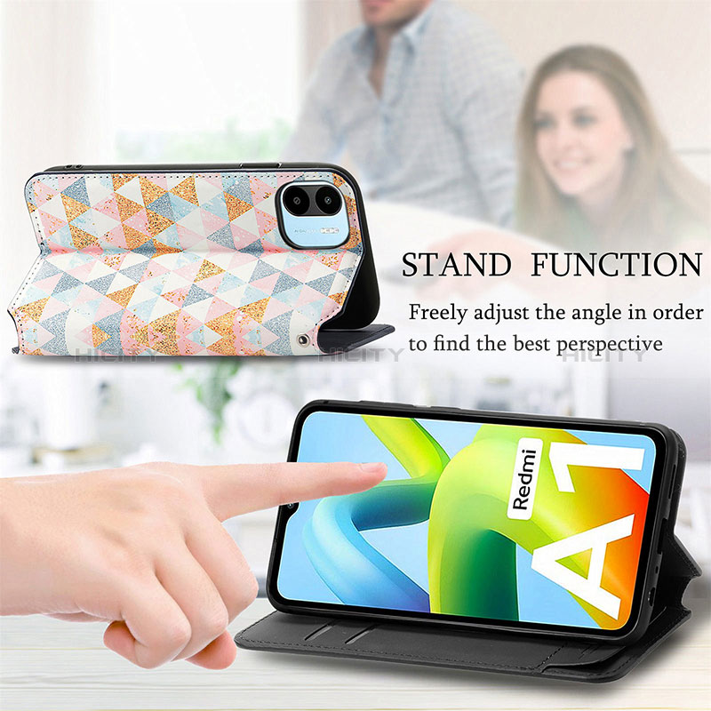 Handytasche Stand Schutzhülle Flip Leder Hülle Modisch Muster S02D für Xiaomi Poco C50