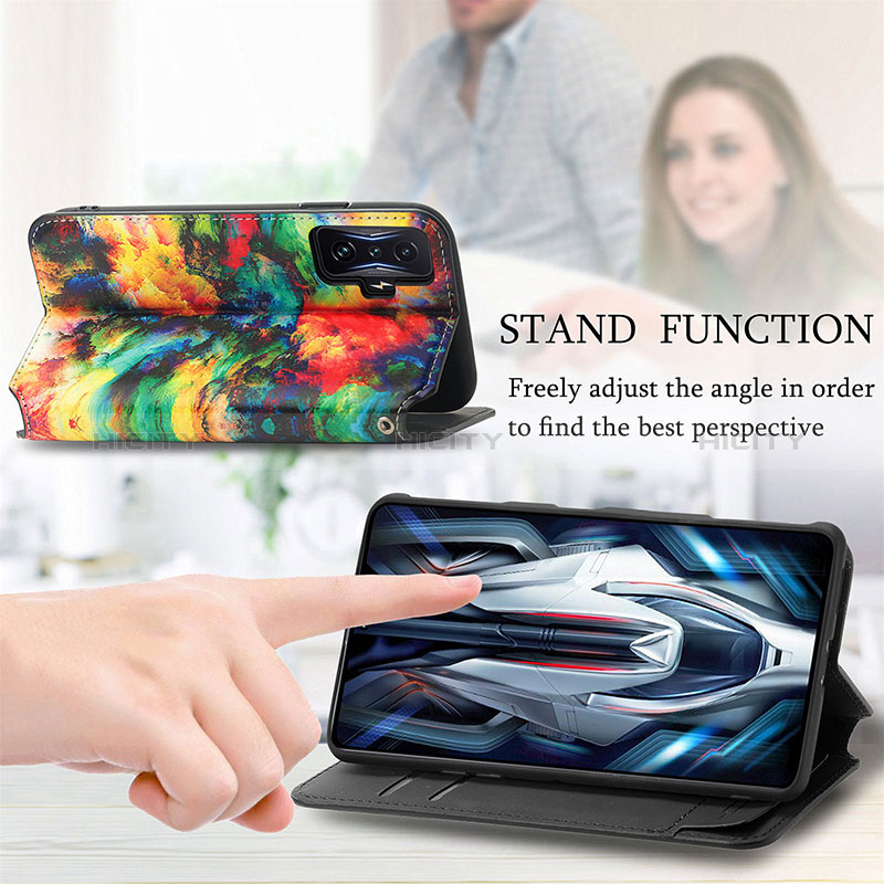 Handytasche Stand Schutzhülle Flip Leder Hülle Modisch Muster S02D für Xiaomi Poco F4 GT 5G