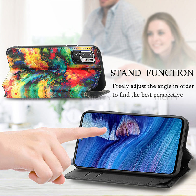 Handytasche Stand Schutzhülle Flip Leder Hülle Modisch Muster S02D für Xiaomi POCO M3 Pro 5G