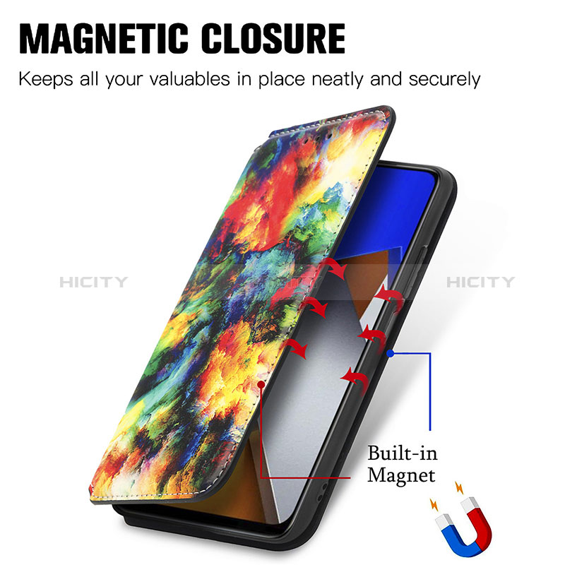 Handytasche Stand Schutzhülle Flip Leder Hülle Modisch Muster S02D für Xiaomi Poco M4 Pro 4G