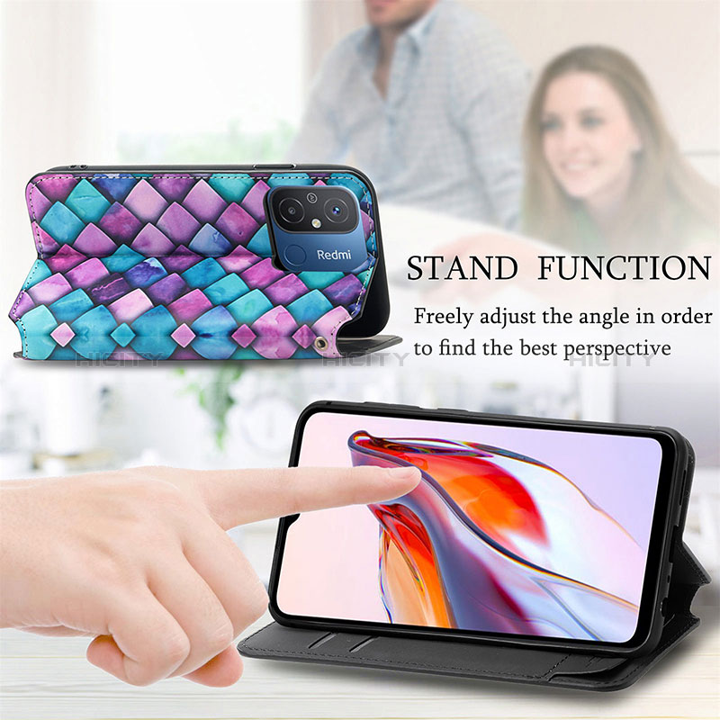 Handytasche Stand Schutzhülle Flip Leder Hülle Modisch Muster S02D für Xiaomi Redmi 11A 4G