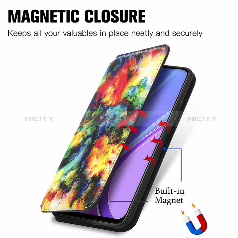 Handytasche Stand Schutzhülle Flip Leder Hülle Modisch Muster S02D für Xiaomi Redmi 9 Prime India