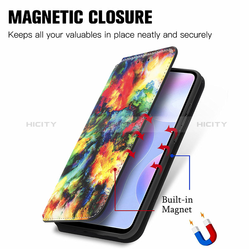 Handytasche Stand Schutzhülle Flip Leder Hülle Modisch Muster S02D für Xiaomi Redmi 9A