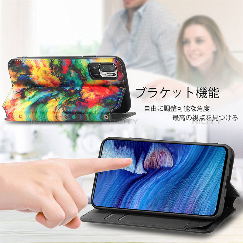 Handytasche Stand Schutzhülle Flip Leder Hülle Modisch Muster S02D für Xiaomi Redmi Note 10 JE 5G