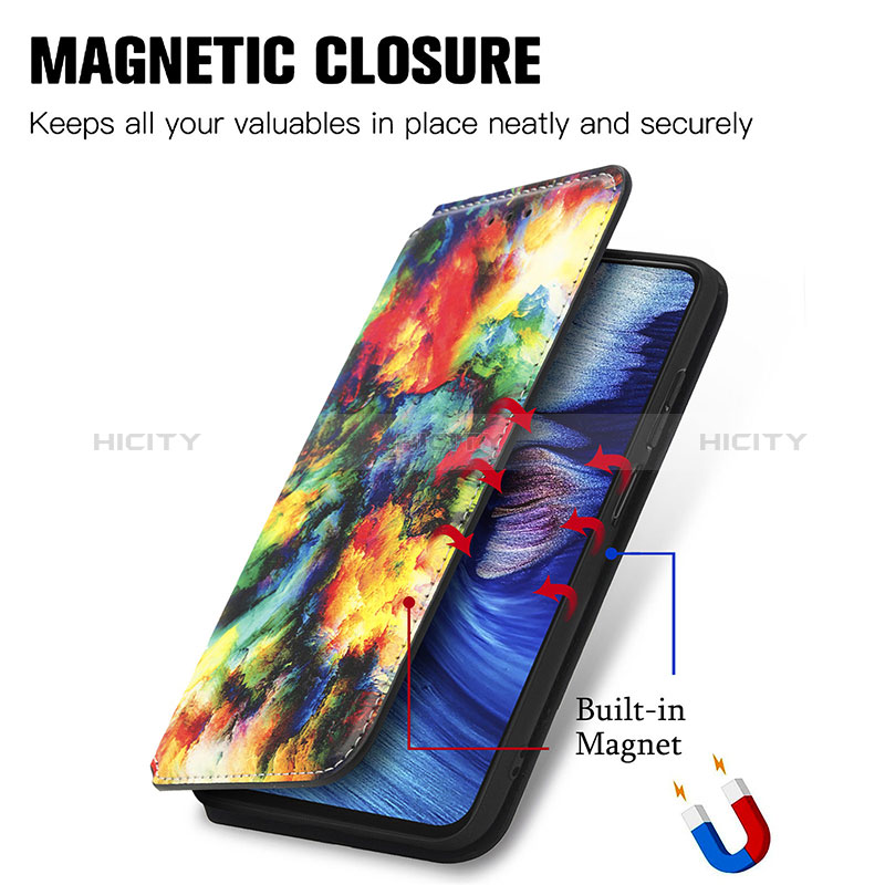 Handytasche Stand Schutzhülle Flip Leder Hülle Modisch Muster S02D für Xiaomi Redmi Note 10T 5G groß