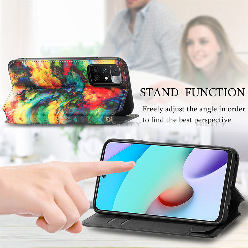 Handytasche Stand Schutzhülle Flip Leder Hülle Modisch Muster S02D für Xiaomi Redmi Note 11 4G (2021) groß