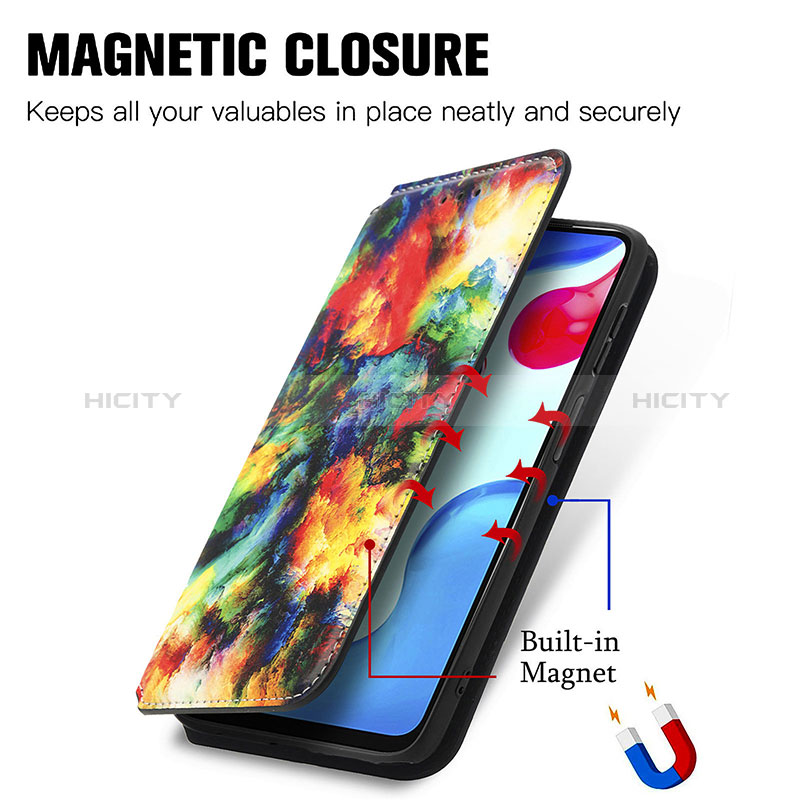 Handytasche Stand Schutzhülle Flip Leder Hülle Modisch Muster S02D für Xiaomi Redmi Note 11 4G (2022)